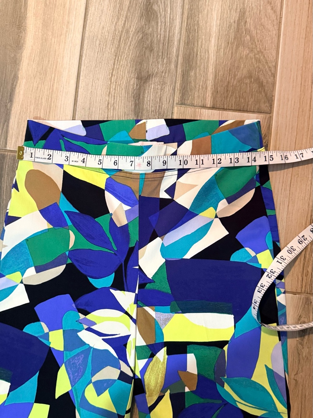 Joseph Ribkoff Multicolor Abstract Print Joggers - Picture 5 of 8